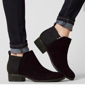 TOMS Black Deia Booties